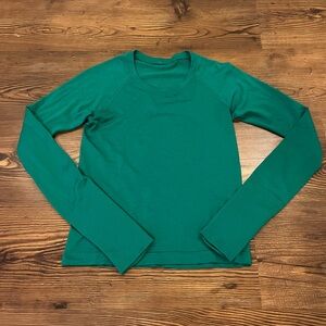 Emerald Green Lululemon Swiftly Tech 2.0 Long Sleeve